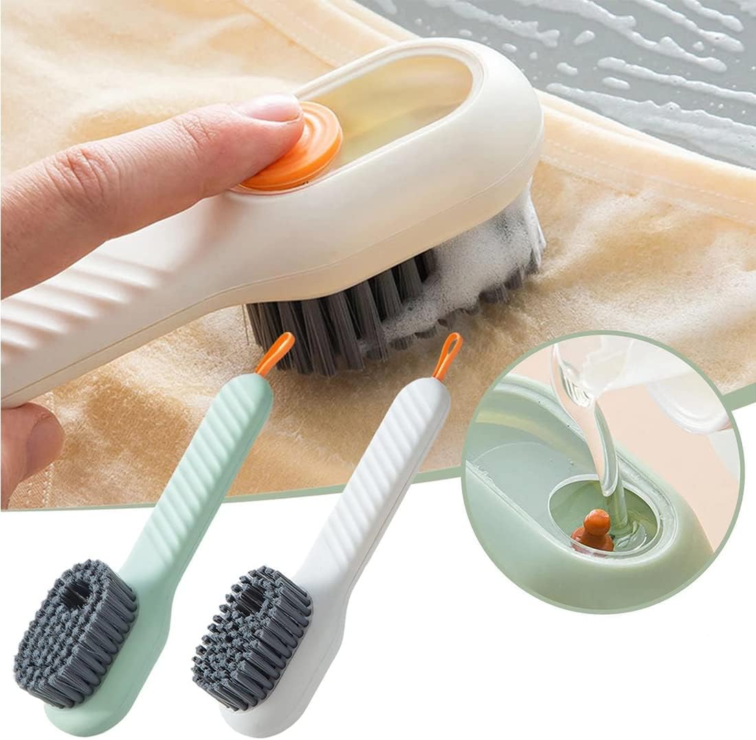 Multi-purpose Shoe Brush Soft Bristle Automatic Liquid Long Handle Cleaning Brush Clothes Board Brush Household Cleaning Tools(random color) - Image 5