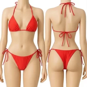 Silk Plain Comfortable And Lightweight Bikini Set / Swim Wear