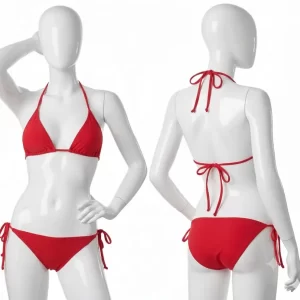 Silk Plain Comfortable And Lightweight Bikini Set / Swim Wear For Girls