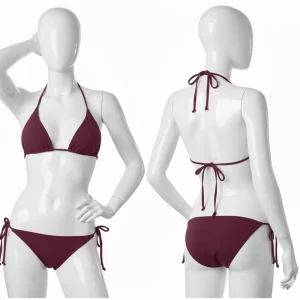 Silk Plain Comfortable And Lightweight Bikini Set for Girls
