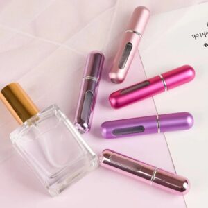 Refillable Mini Perfume Spray Bottle Spray Atomizer 5 Ml | Portable, Leak-Proof, And Stylish (Pack of 1 Random Color)