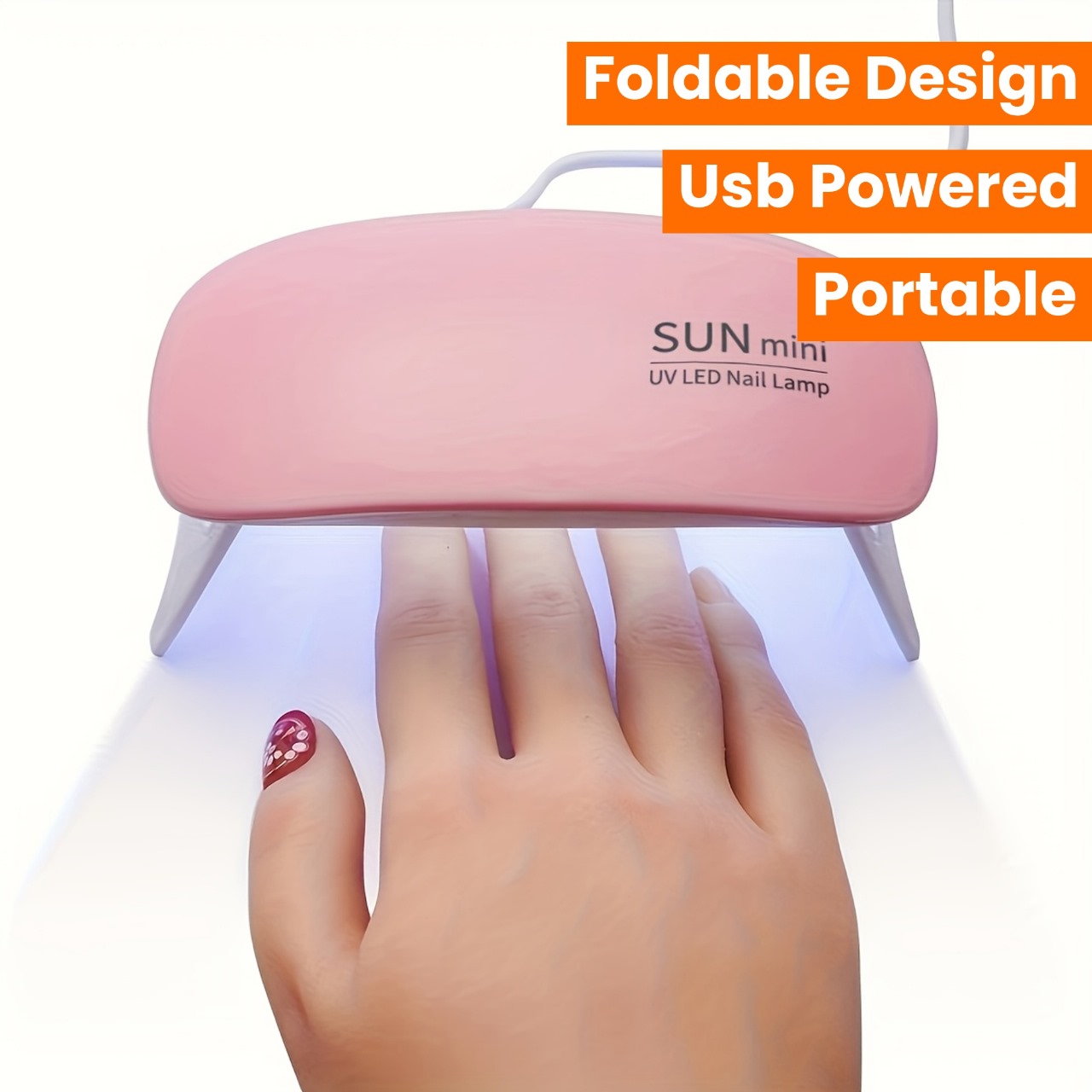 UV Led Lamp For Nails 6W Nail Lamp Light With Timer Mini Premium Quality Smooth Finish Durable Stylish And Compact Design - Image 3