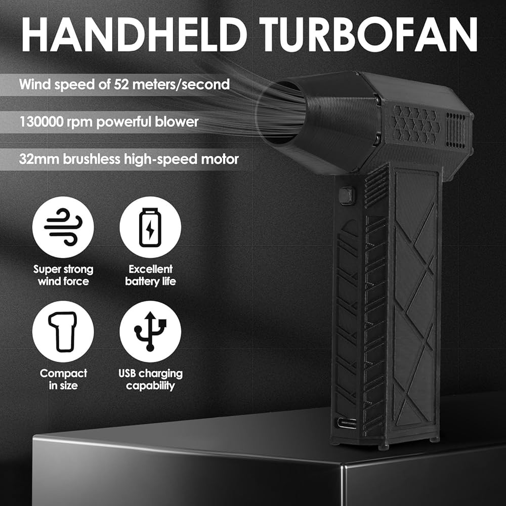 Mini Jet Fan Brushless Powerful Violent Fan Compact Portable Design - Image 6