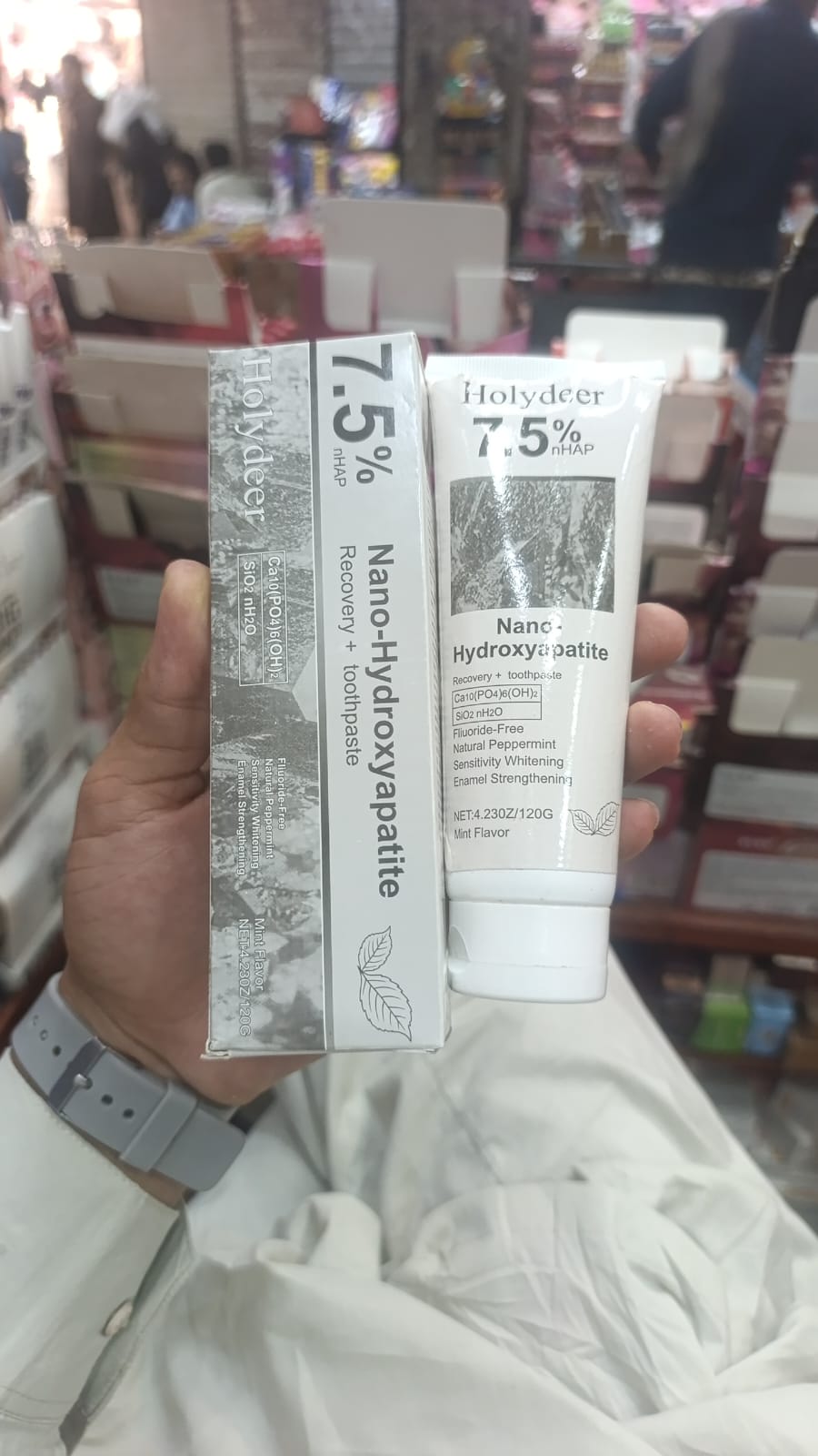 Holydeer Recovery Toothpaste | 7.5% Nano-Hydroxyapatite For Enamel Repair & Whitening - 120Gram - Image 2
