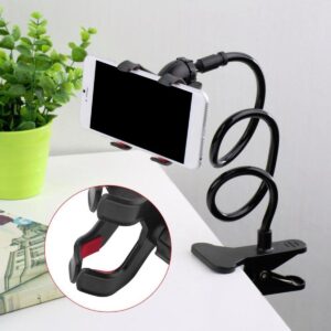 High Quality Mobile Phone Stand | 360° Rotating Flexible Holder | Powerful Grip Bedside Lazy Snake Stand | Random Colour