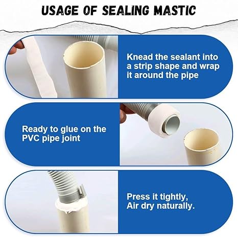 Wall Hole Sealant Strong Adhesive Sealant Clay Air Conditioning Hole Repair Cream Mud - Sealant Mud, Clay Repair Glue Pipe Sealing Fireproof Caulking Repair Mud Hole, Hole Filler - 01 PCs - Image 6