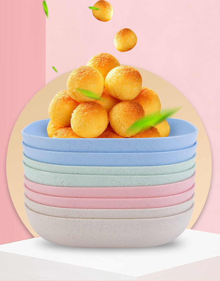 10Pcs Multi-function Eco-Friendly Colored Plastic Bone Dish Household 6 Inch Small Plate Small Dish Snack Cake Plate Table Garbage Plate Kitchen Accessories (Random Colours) - Image 3