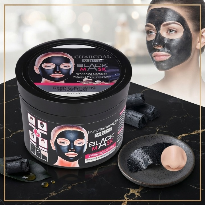 Wokali Blackhead Remover Mask - Deep Cleansing Purifying Peel Off Face Mask Skincare Product For Clearing Pores And Smooth Skin Complexion - 300ML - Image 4
