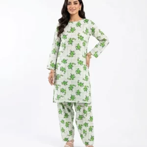 2 Pcs Women's Unstitched Printed Suit
