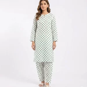 2 Pcs Women's Unstitched Printed Suit