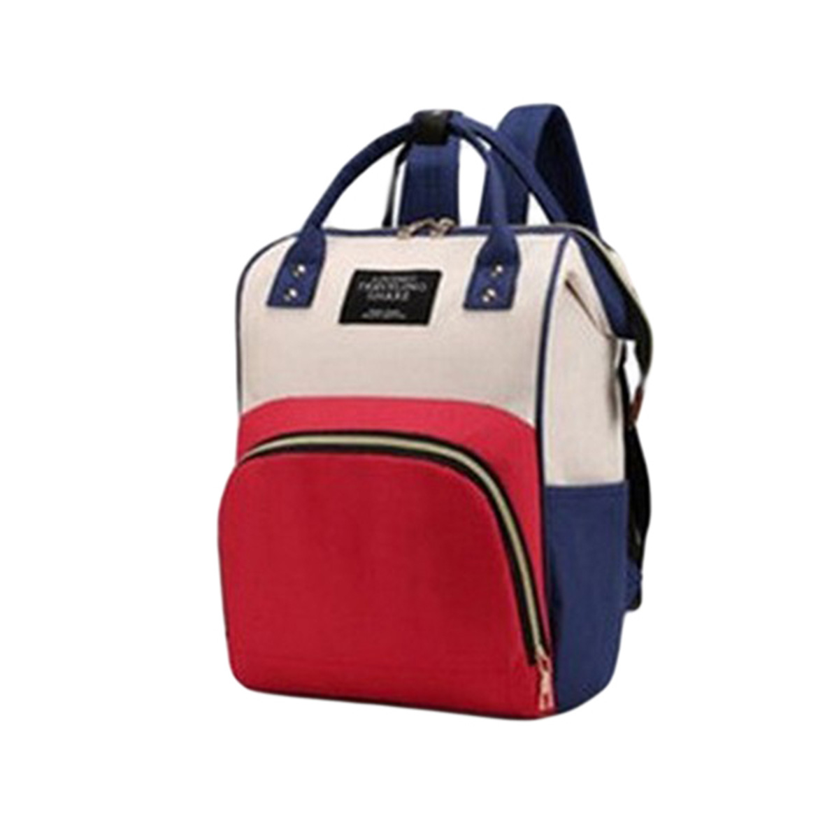 Large Capacity Mummy Bag Multi-function Waterproof Outdoor Women Backpack Nursing Bag for Baby Care - Blue