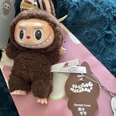 LABUBU Plush Blind Box Doll Keychain | Random Design Bag Charm Collectible Toy - (Random Color) - Image 6