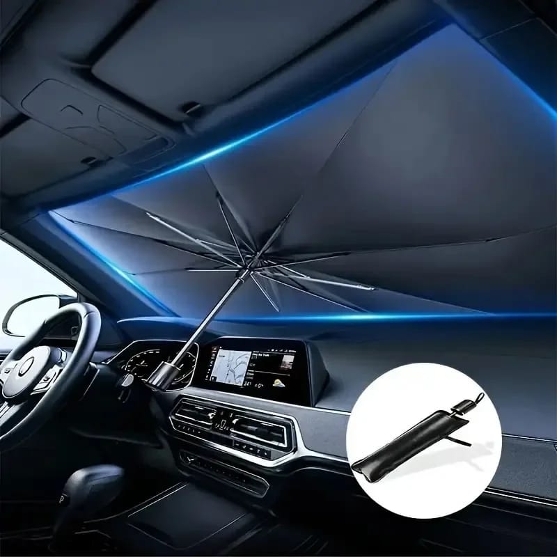 Premium Car Windshield Sun Shade Umbrella – Foldable UV Reflector & Heat Insulation Cover - Image 3