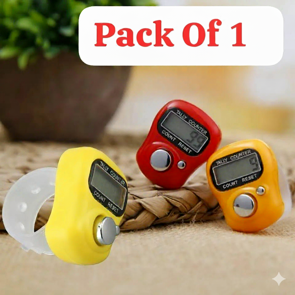 Digital Tasbeeh Counter - Mini Hand Ring Finger | Electronic Tool for Prayer Counting and Meditation (Random Color) - Image 3
