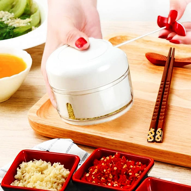 Mini Chopper Hand-power Food Chopper Mincer Mixer Blender - Image 8