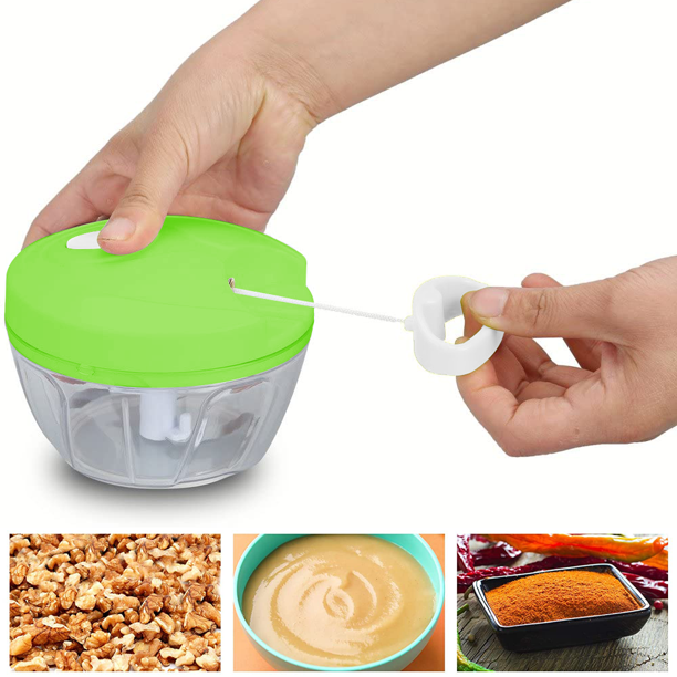 Speedy Chopper Multi-Use Turbo Cutter – Mini Handy Manual Vegetable & Fruit Chopper | Heavy-Duty (Random Color) - Image 6