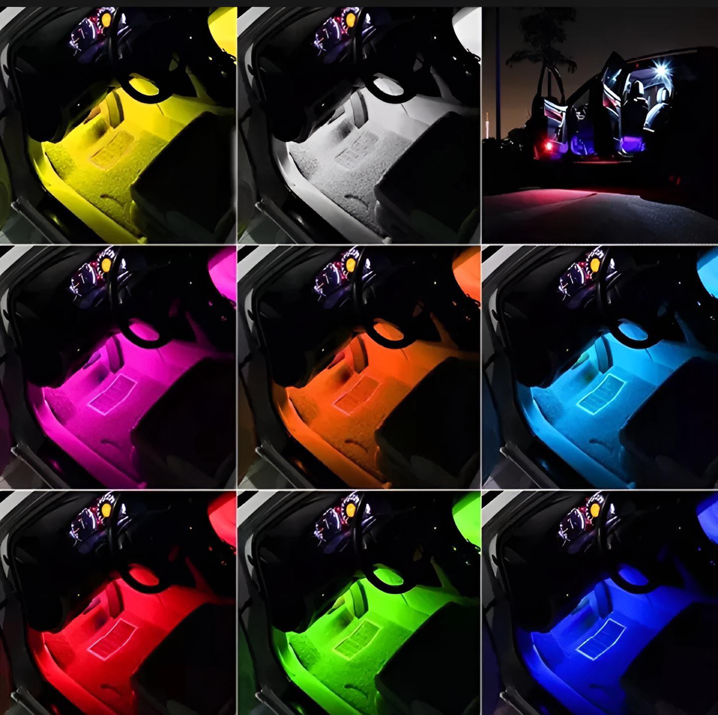 1set Bike Rgb 36 led Strip 5050smd 12w Decorative Auto Atmosphere Pathway Interior Ambient - Image 3