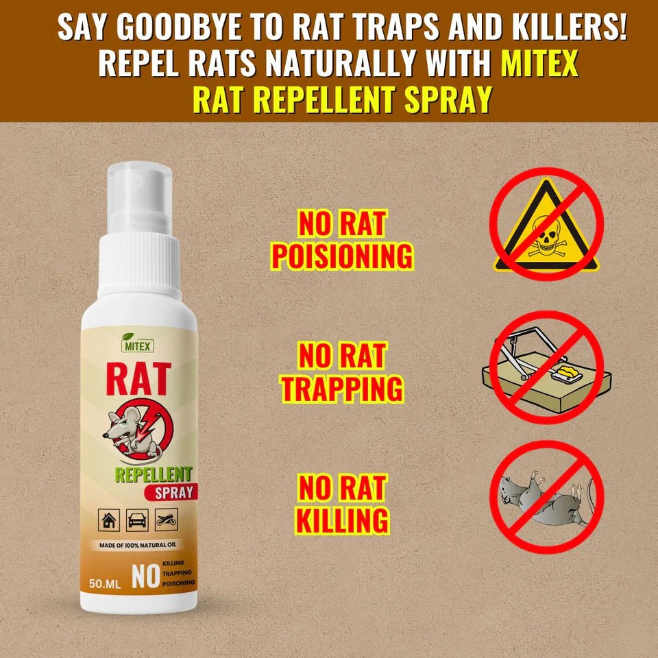 Rat Repellent Spray – Protects Car Wires & Engine, Home & Office Use, Long-Lasting (50ml) - Image 5