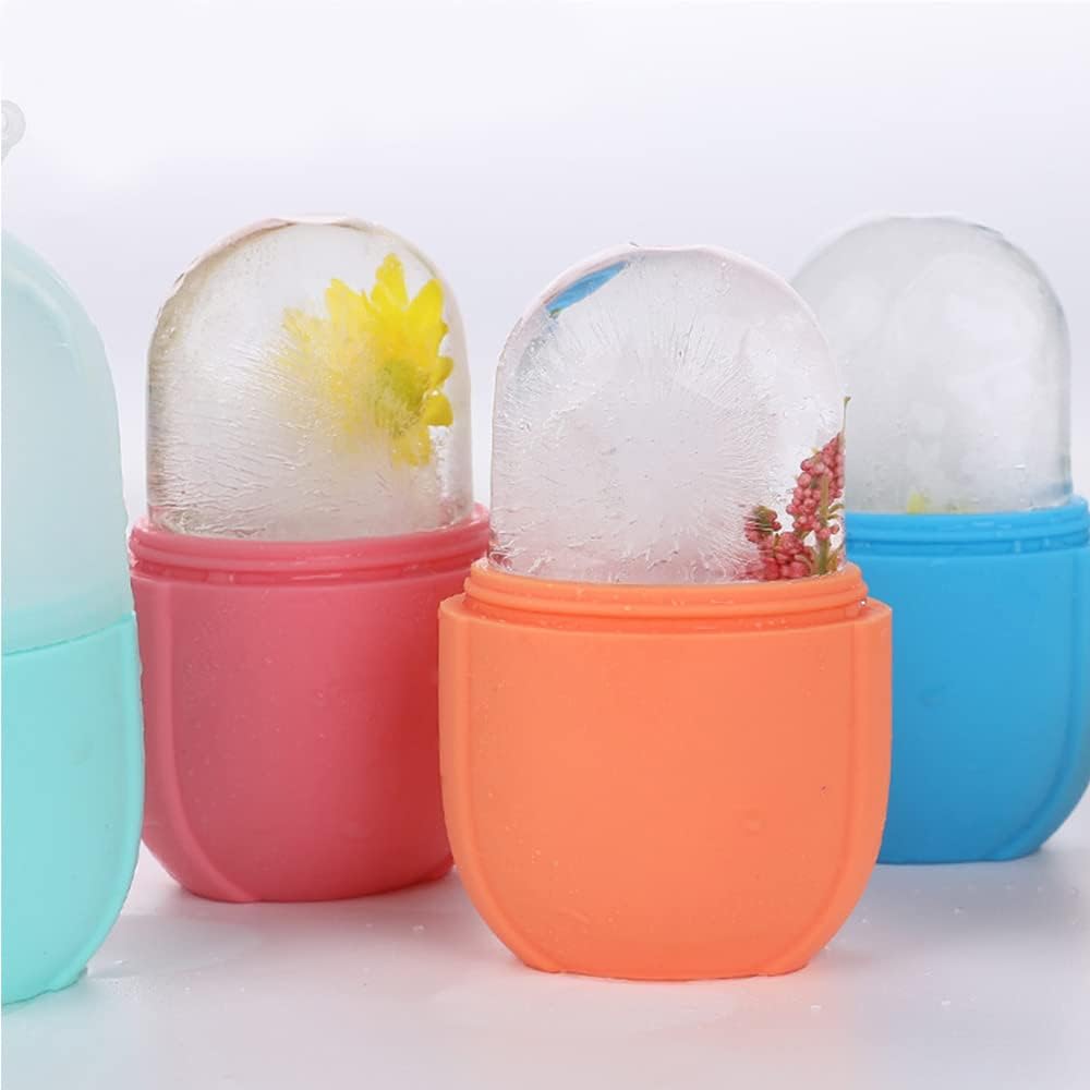 (plain design )Ice Roller for Face Ice Roller for Face Massager Face Ice Roller to Enhance Skin Glow Shrink &Tighten Pores Reusable Facial Ice Roller Face Ice Treatment (random color) - Image 3