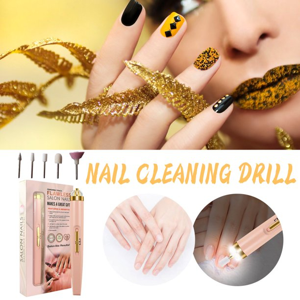 SALOON NAILS KIT (RECHARGEABLE) - Pro Rechargeable Electric Nail Drill Set - Salon Quality Manicure Pen - Image 5