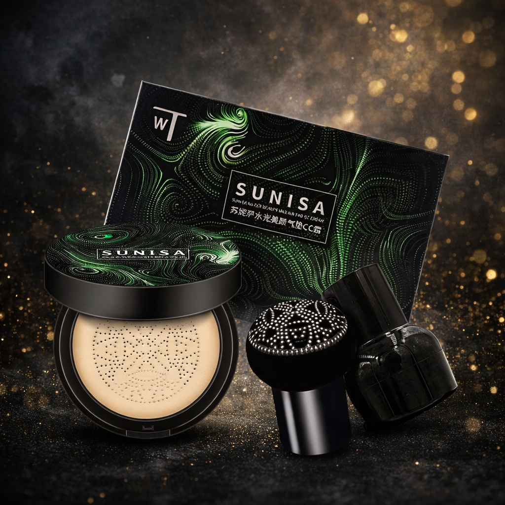 Original Sunisa Mushroom Head Air Cushion BB & CC Cream Foundation – Natural Color