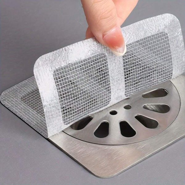 (Pack of 10) Multifunctional Net Sticker Drainer Net For Bathroom - Kitchen Etc | Window Screen Repair Patches For Door Window