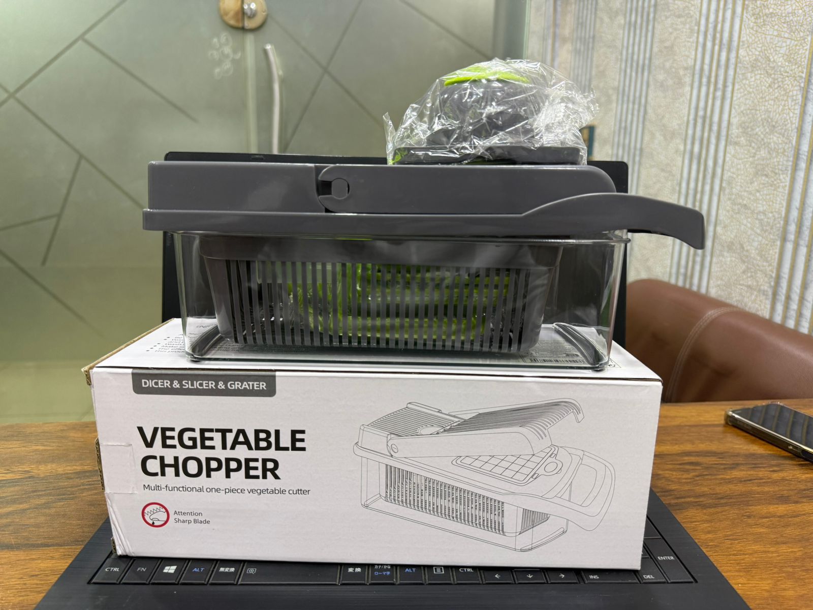 16-in-1 Multifunctional Vegetable Chopper & Slicer with Colander Basket and Storage Container – Heavy-Duty Food Cutter & Dicer for Onion, Potato, Carrot, Garlic & More - Image 2