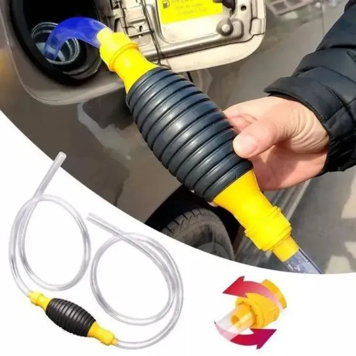 High Flow Siphon Hand Pump Portable Manual Fuel Transfer Pump For Car Bike Boat Petrol Diesel Oil Water 39 Inches - Image 3