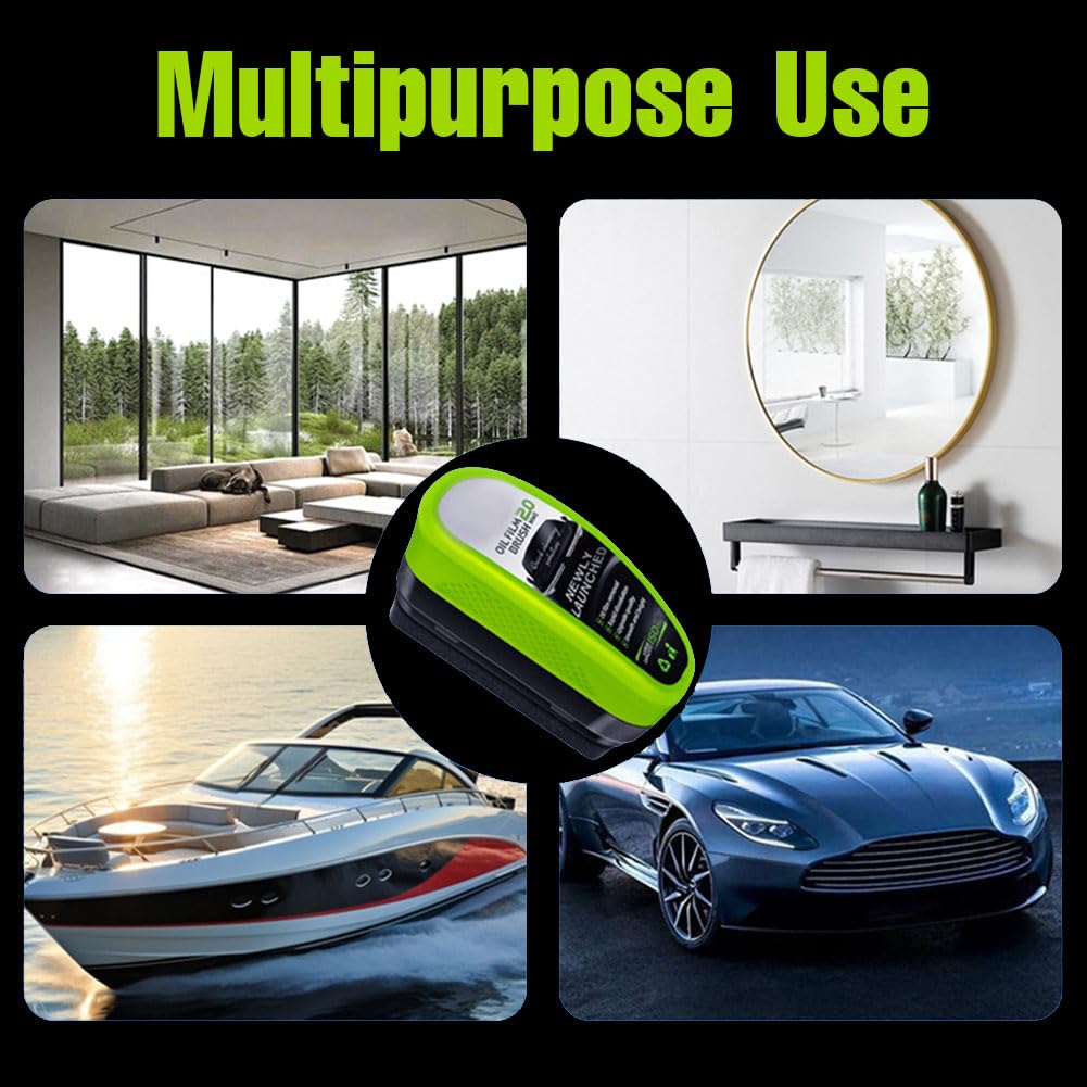 1Pc Oil Film Brush 2.0, Clear Vision Glass Cleaner, Clearview Shield Clear Vision Windshield Cleaner, Oil Film Cleaning Brush for Car Windows - Image 10