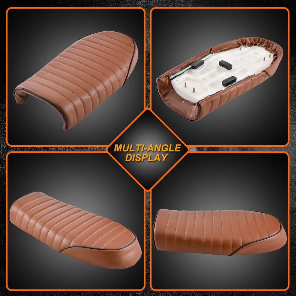 High-Quality Cafe Racer Bike Seat with Complete Fitting | Compatible with CD for 70, 125 Bikes - Image 5