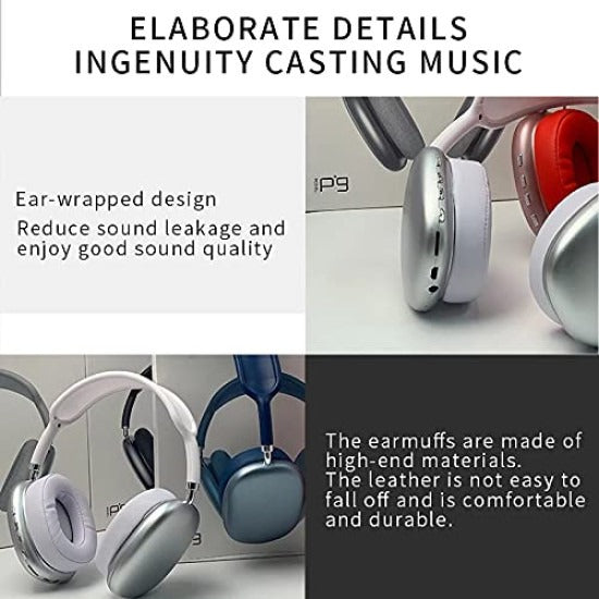 Wireless Bluetooth Headphone P9 Folding Stereo Headset for Online Classes and School - Image 6