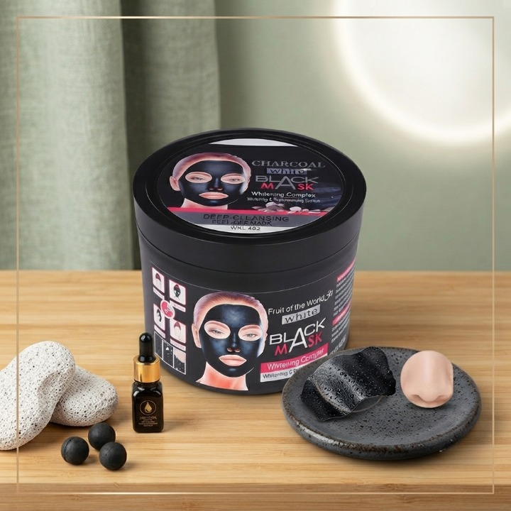 Wokali Blackhead Remover Mask - Deep Cleansing Purifying Peel Off Face Mask Skincare Product For Clearing Pores And Smooth Skin Complexion - 300ML - Image 5