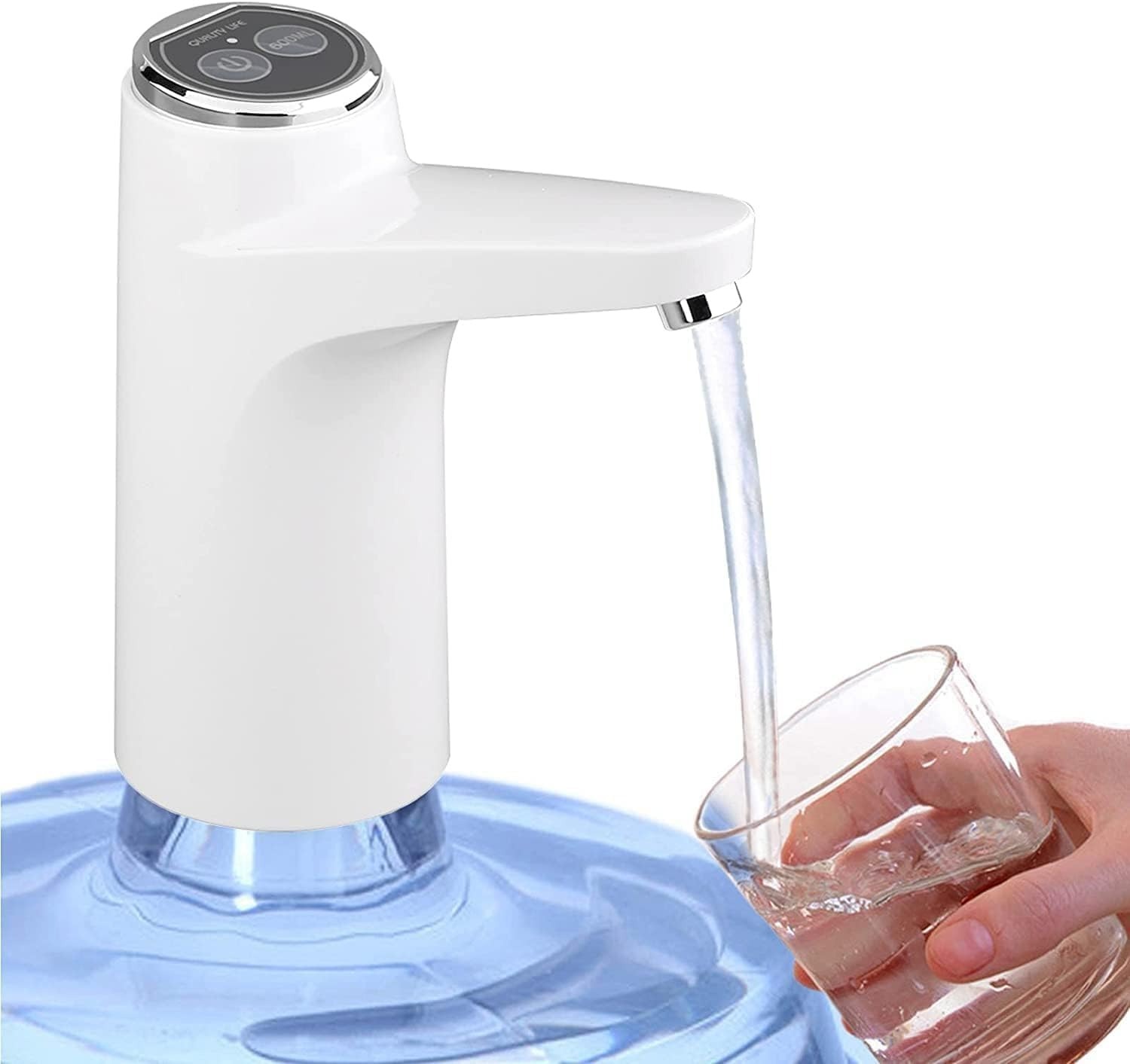 Touch Intelligent Electric Water Pump – Rechargeable Automatic Dispenser For Bottled Water With One -Touch Operation (Random Color)