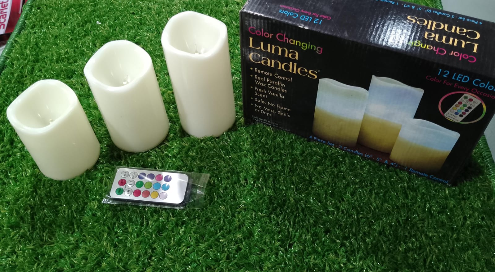 3 Magic Colour Changing Candles And 1 Remote Control In 1 Box - Image 2