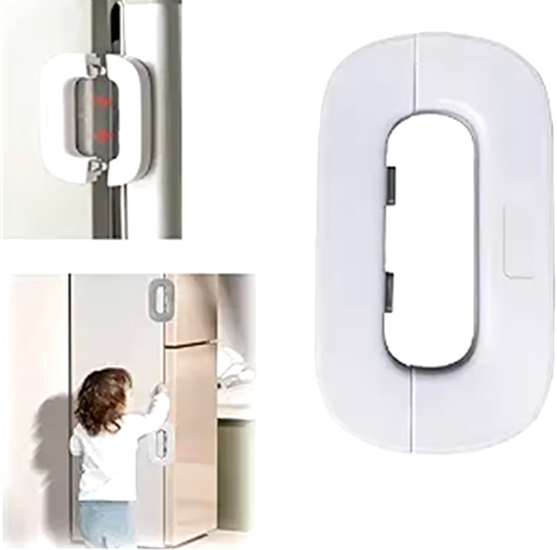 Multifunctional Fridge Door and Cabinet Baby Safety Lock - Image 4