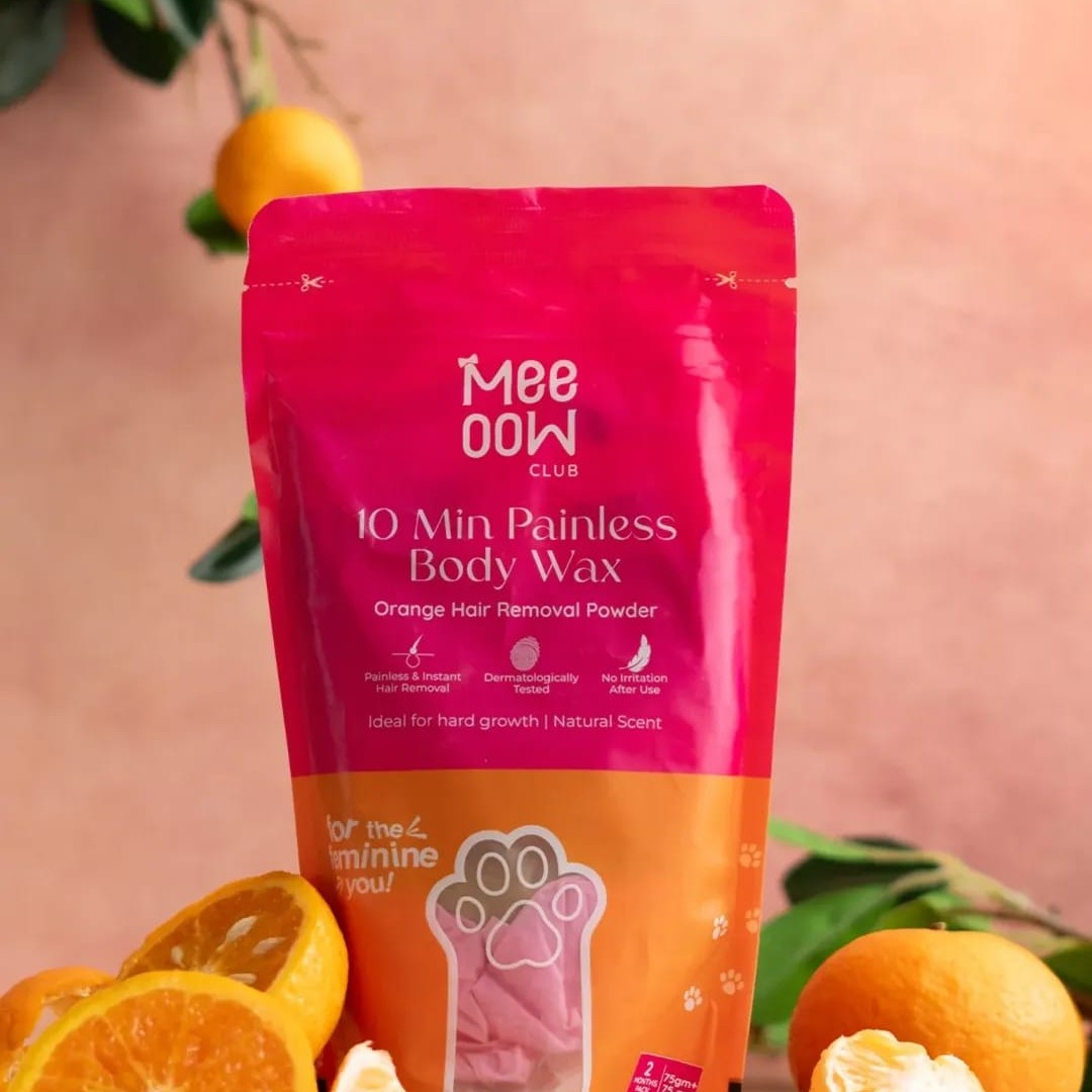 Meeoow Club 10 Minute Painless Body Wax Orange Hair Removal Powder for Women - Image 6