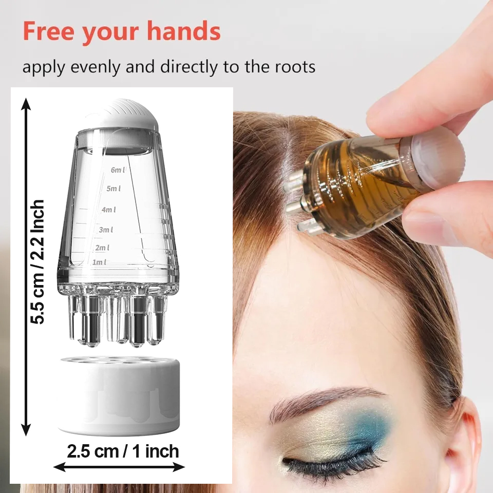 Oil Applicator | Scalp Hair Comb Oil Applicator | Portable Mini Hair Oil Applicator 6ml - Image 2