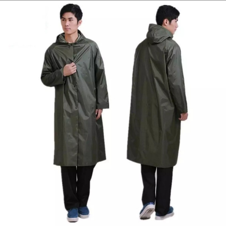 1 Piece Rain Coat | Waterproof Rain Coat | Rain Coat For Bikers | Rain Coat For Men & Women | Parachute Material Rain Coat ( Only Coat ) & ( Random Color ) - Image 3