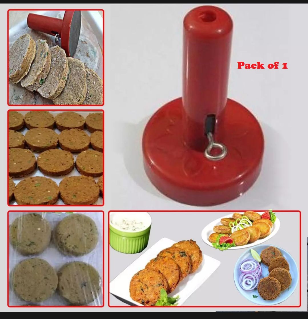 Kabab Maker Set of 3 Pcs (Heart, Round, Hexagon) (Random Color) - Image 4