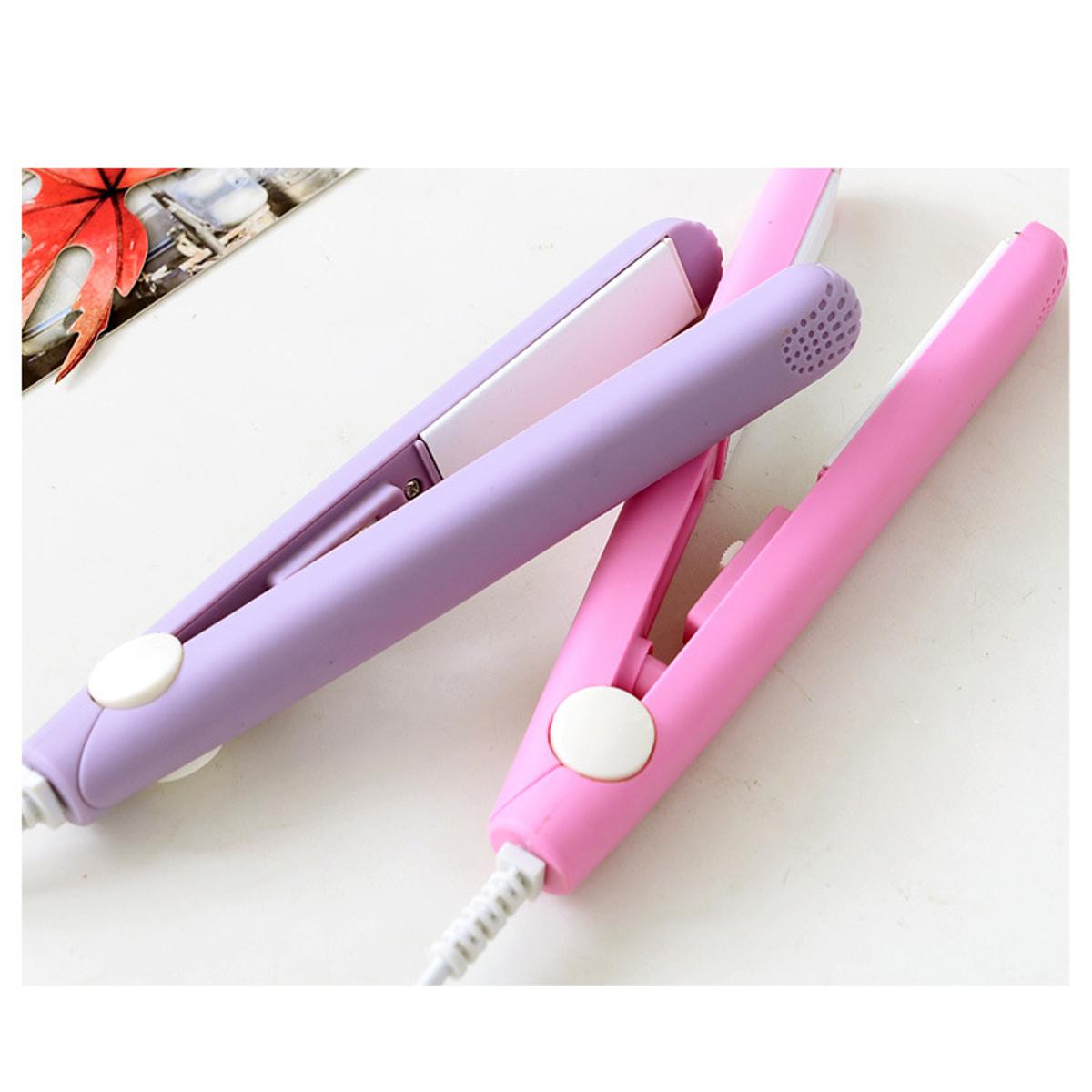 Mini Portable Hair Straightner (without box) - Mini Hair Straightener and Styling Iron - Dual Voltage Portable Hair Tool - Image 4