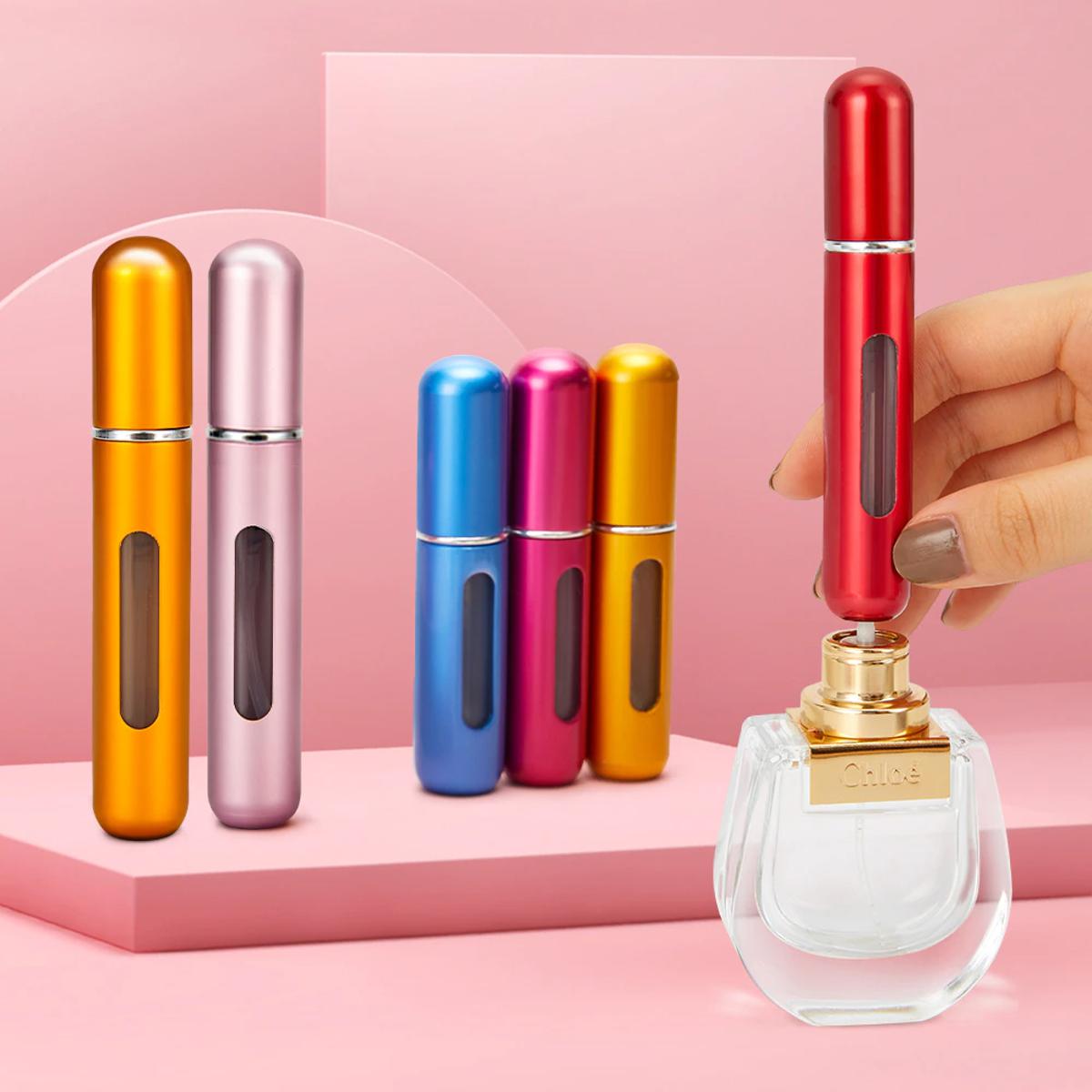 Refillable Mini Perfume Spray Bottle Spray Atomizer 5 Ml | Portable, Leak-Proof, And Stylish (Pack of 1 Random Color) - Image 3