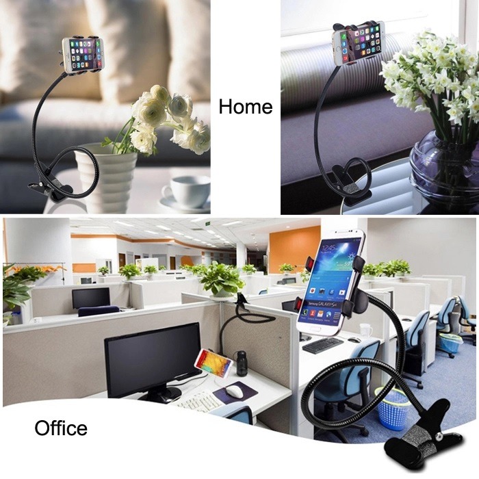 High Quality Mobile Phone Stand | 360° Rotating Flexible Holder | Powerful Grip Bedside Lazy Snake Stand | Random Colour - Image 4