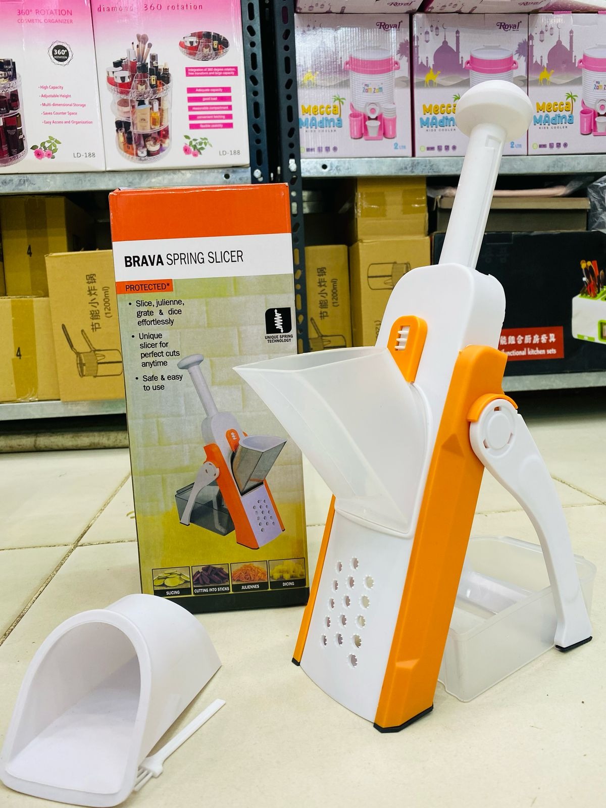 Safe-Slice Vertical Mandoline Slicer – Multi-Purpose Vegetable Cutter & Julienne Tool with Adjustable Thickness - Image 5