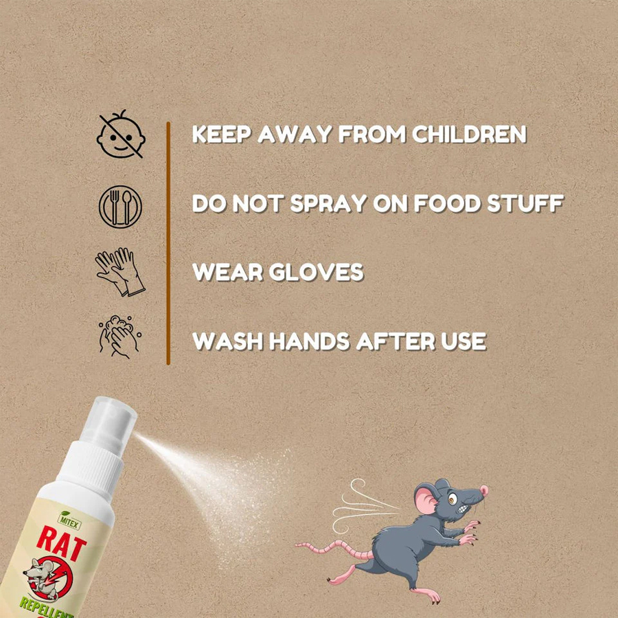 Rat Repellent Spray – Protects Car Wires & Engine, Home & Office Use, Long-Lasting (50ml)