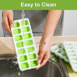 Silicon Popup Ice Cube Tray 14 Grid Ice Mould Silicone Ice Cube Mold Tray Durable And Easy Release Design | Random Color