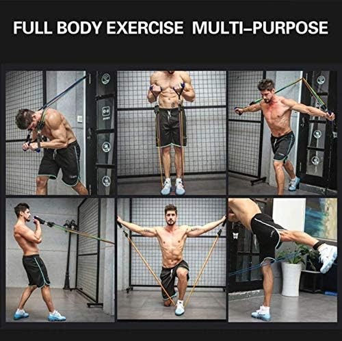 Resistance Bands Set | 11pcs Latex Pull Rope | With Door Anchor, Handles & Ankle Straps | Home & Gym Workout - Image 6