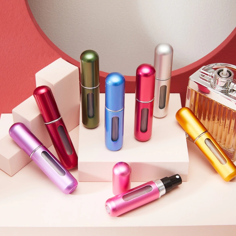Refillable Mini Perfume Spray Bottle Spray Atomizer 5 Ml | Portable, Leak-Proof, And Stylish (Pack of 1 Random Color) - Image 6
