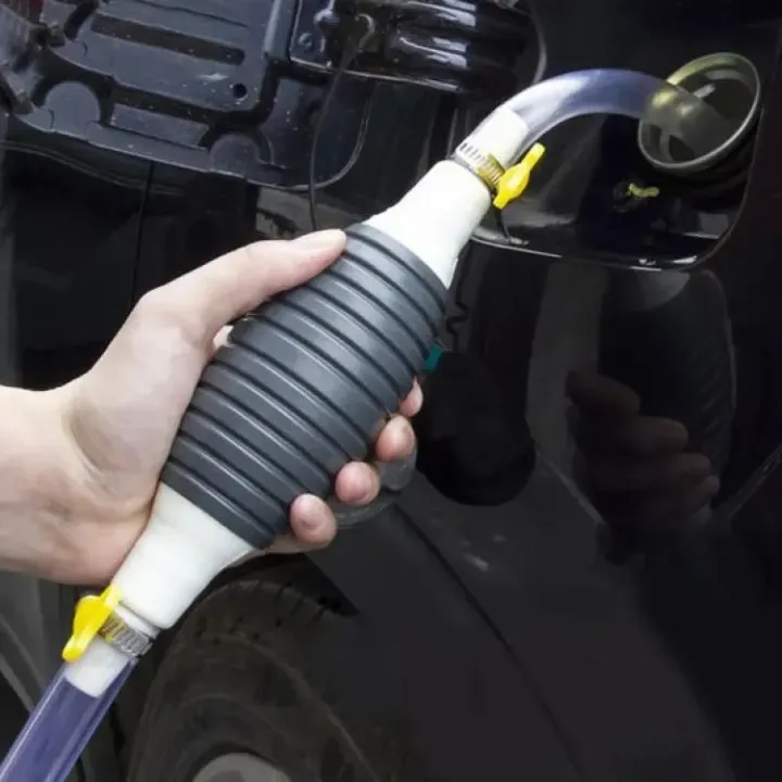 High Flow Siphon Hand Pump Portable Manual Fuel Transfer Pump For Car Bike Boat Petrol Diesel Oil Water 39 Inches - Image 2