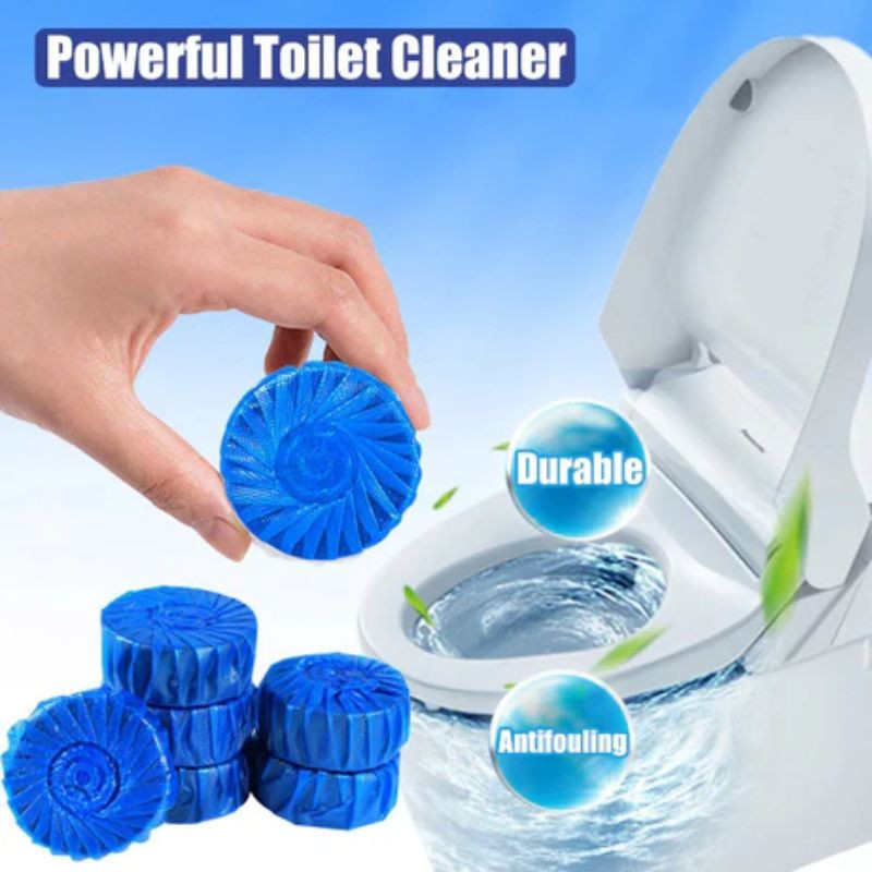 Eco-Friendly Toilet Bowl Cleaner & Deodorizer Tablets (10pcs) – Automatic Tank Flush Blue Cleaning Tablets for Fresh & Hygienic Toilets - Image 7