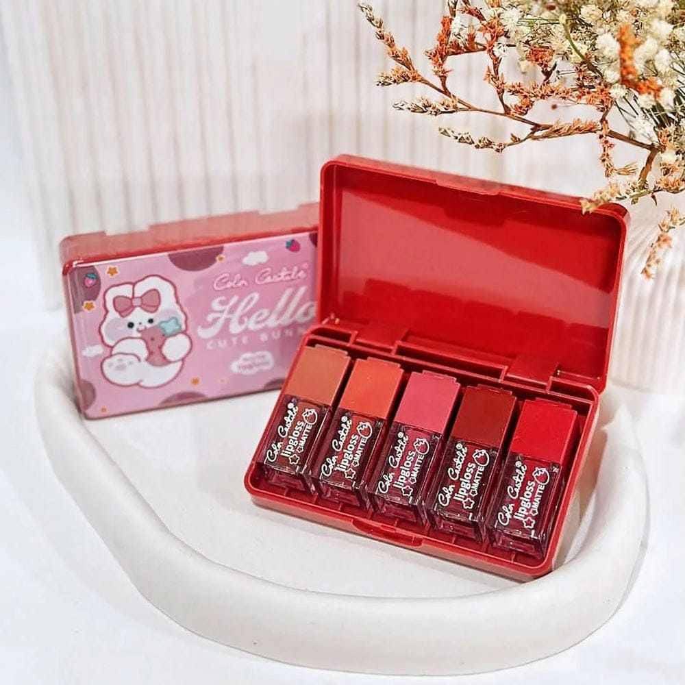 Color Castle Velvet Matte Long Lasting Lip Gloss Set – Pack of 5 - Multi Color - Image 6
